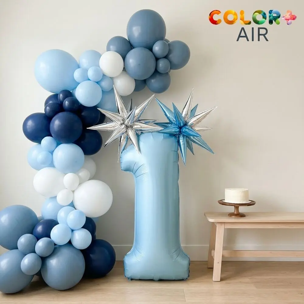 Blue Boy: finished balloon set