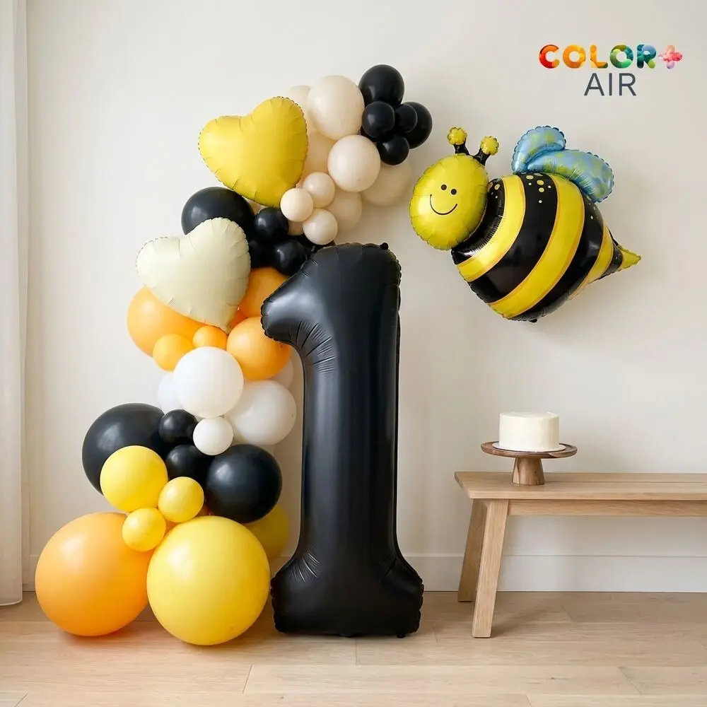 Bumble Bee: finished balloon set