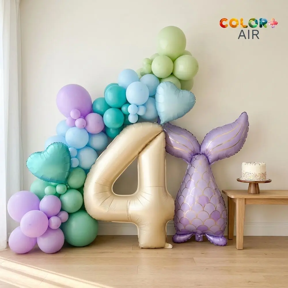 Mermaid: finished balloon set