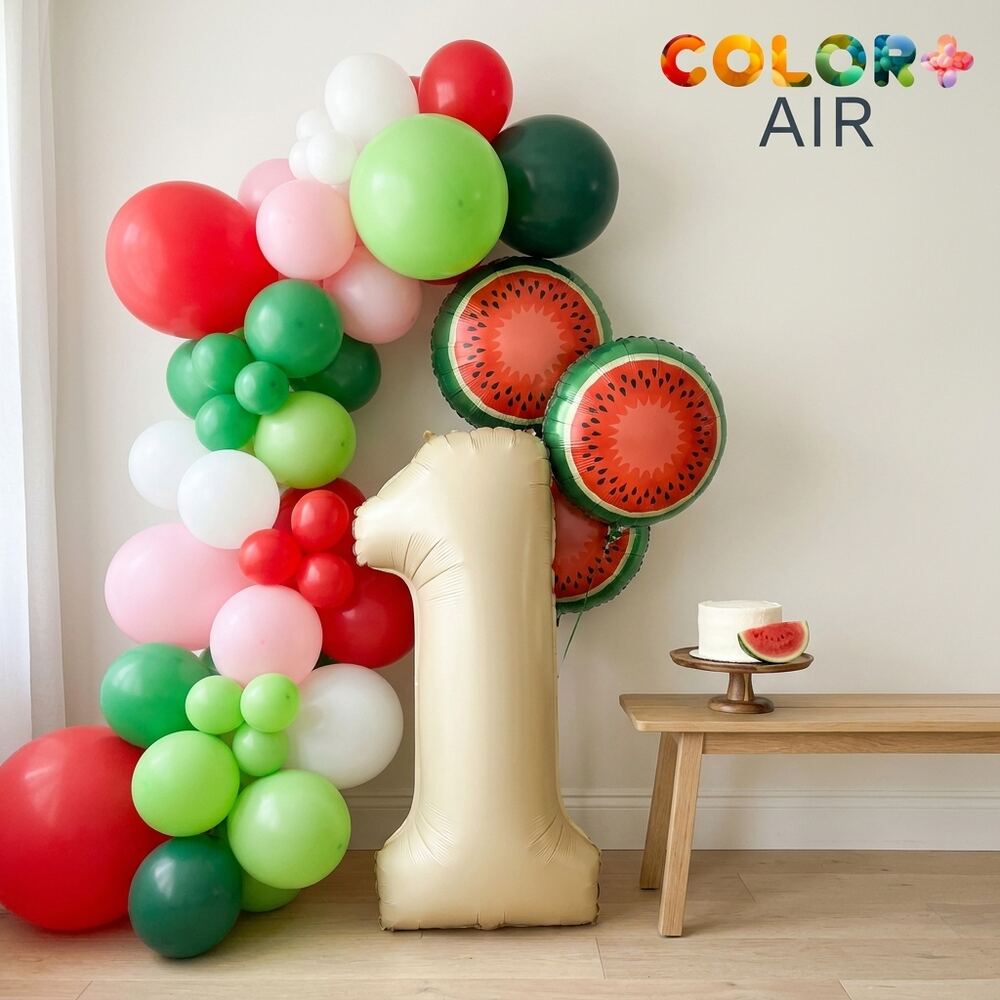 One in a Melon Birthday Balloon Set