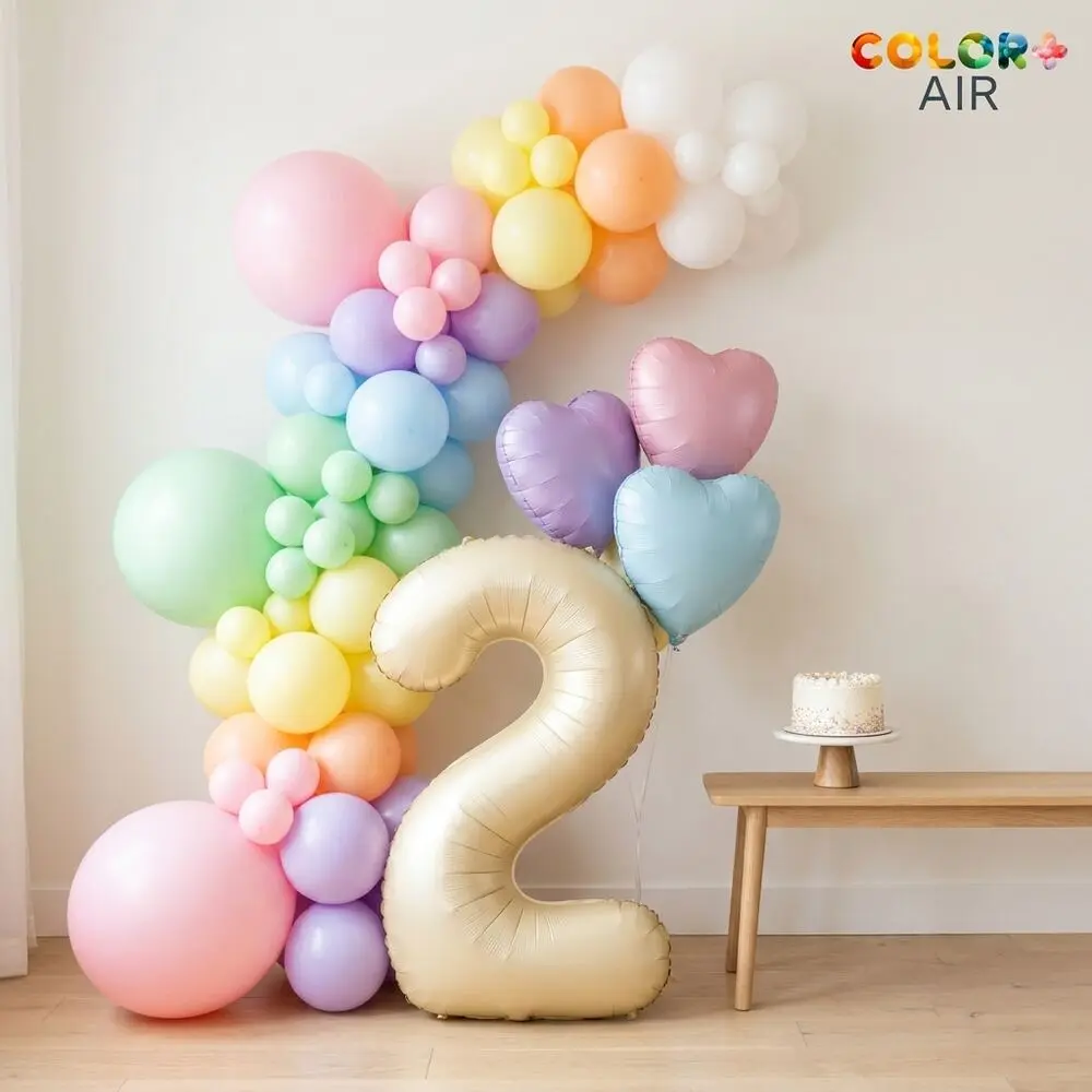 Pastel Rainbow: finished balloon set