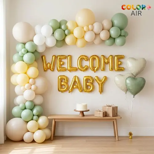 Welcome Baby Shower Balloon Set